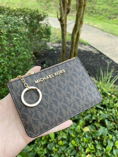 michael kors key rings amazon|Michael Kors id wallet keychain.